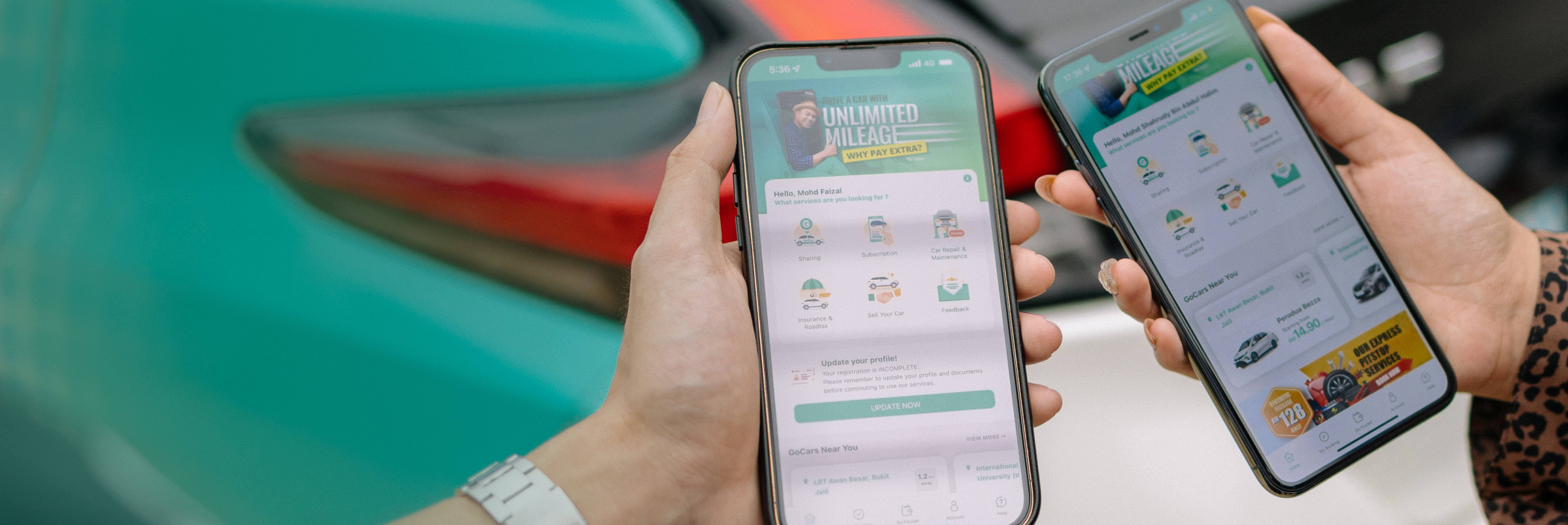 GoCar Malaysia is an on-demand car rental platform available for booking by the hour or days.